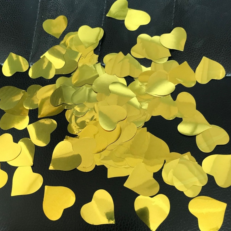 10g colorido 2.5cm confeti de amor fiesta de bodas de San Valentín sosteniendo pétalos globos transparentes relleno de bola de olas