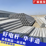12米水泥电线杆厂家现货预应力 &phi;190市政电力工程农网混凝土电杆