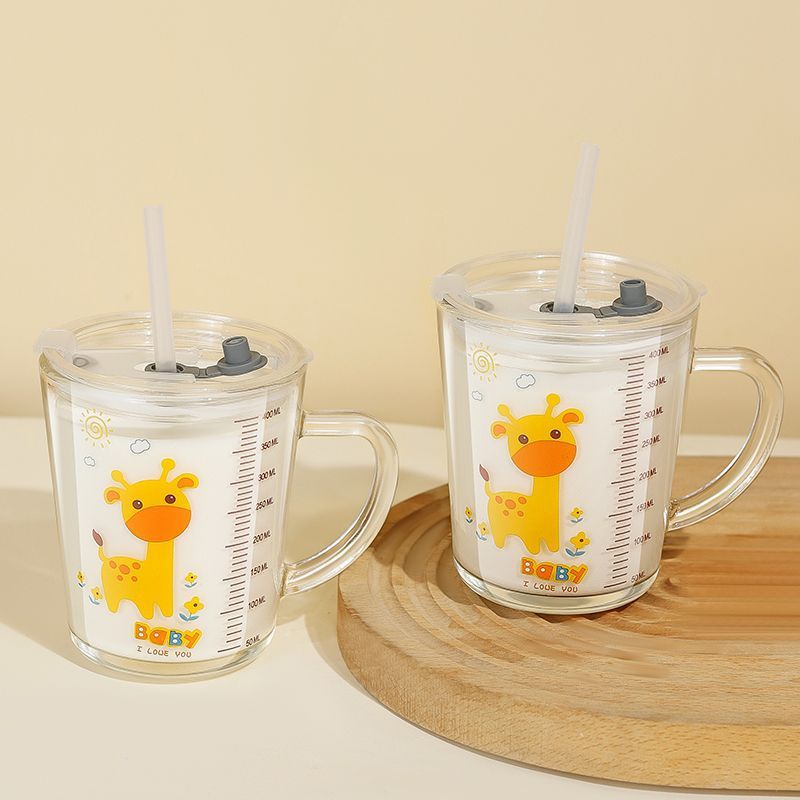[Pack of two] Sika deer [with scale, lid and straw]