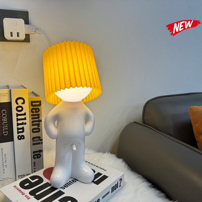 ドロップシッピングクロスボーダーホットセール USB プラグインクリエイティブ MR P シャイテーブルランプシャイボーイリトルいたずらナイトライト|undefined