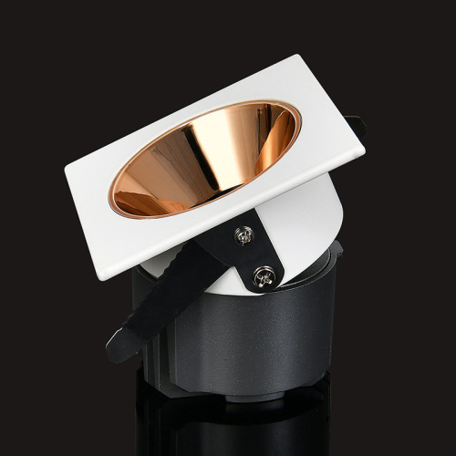 LED Embedded COB Anti-glare Neutral Light Spotlight for Living Room, Shopping Mall, without Downlight, Cut-out Recessed Light, High Color Rendering Wall Washing Light