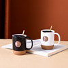 Creative nameplate Copper Mu Tou Ceramics Cup Personal Business Gift Cup Mark Cup Office Coffee Cup