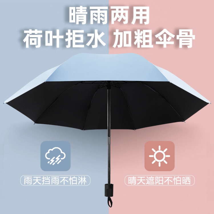 Free Shipping New Umbrella Sun Umbrella Sun Protection Uv Protection Parasol Women's Rain or Shine Manual Foldableing Large One Piece