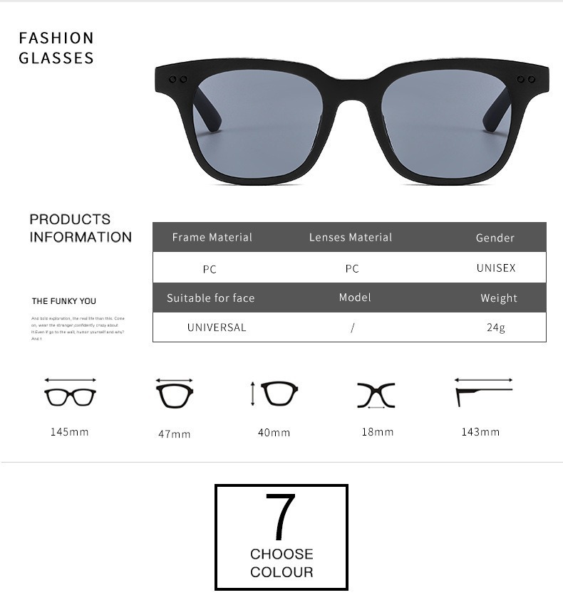 Yeni Renkli Lens Sosyal Medya Trend Erkek Kadın Güneş Gözlüğü V Markası Kare Küçük Çerçeve Siyah Gözlük Moda Çok Yönlü Güneş Gözlüğü