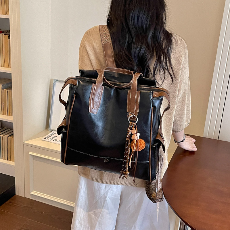 Colegio mochila coreana de gran capacidad 2026 sensación diaria de viaje retro mochila de estilo nuevo estilo mujer