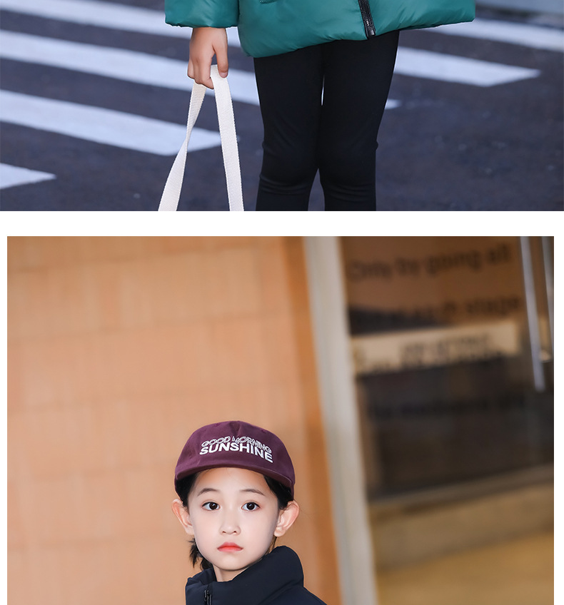 Çocuk giyimi için 2023 yeni siyah altın kuş tüyü ceket, erkek kızların kış sıcaklığı, kalınlaştırılmış orta ve_voghion.com