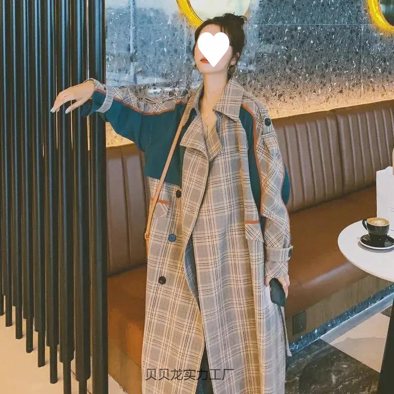 风衣女春秋新款女装中长款英伦风气质休闲过膝显瘦外套女大衣