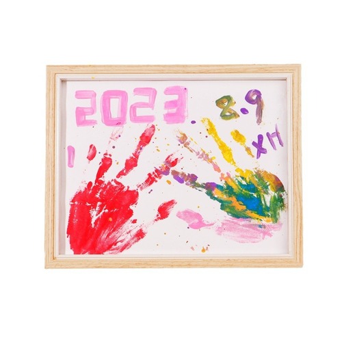 Friendship Gift Couple Handprint Baby DIY Stand Frame Hand Cream Palm Print Oil Painting DIY Couple Wholesale