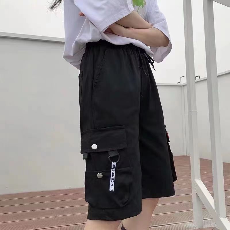 Shorts Women's Summer High Waist 2022 New Summer Thin Casual Fashion Black Pants Women's Loose All-match Trendy Shorts Women's Summer High Waist 2022 New Summer Thin Casual Fashion Black Pants Women's Loose All-match Trendy