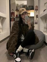 2025冬季羊羔毛外套女皮毛一体宽松加厚感中长款皮草大衣