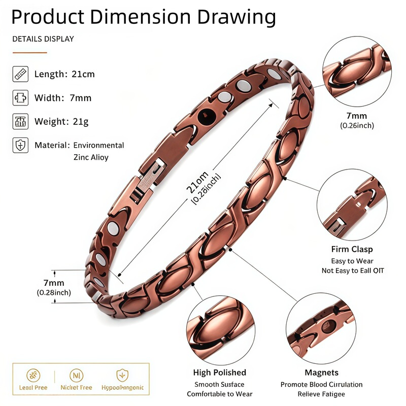 Cross-Border Hot-Selling European and American Fashion Magnetic Therapy Bracelet, Small Fish Design, Vintage Creative Detachable Magnetic Couple Bracelet Cross-Border Hot-Selling European and American Fashion Magnetic Therapy Bracelet, Small Fish Design, Vintage Creative Detachable Magnetic Couple Bracelet