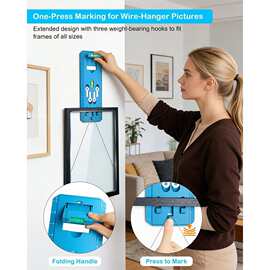 Picture Hanging Kit 图片悬挂套件，带水平仪的图片悬挂工具