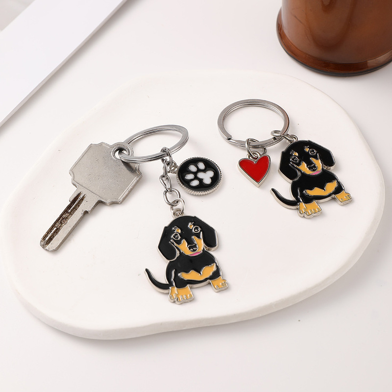 Xiyin Duoduo Labeled Pet Dog Keychain Pendant Weenie Corgi Bagido Dog Clothing Bag Small Pendant