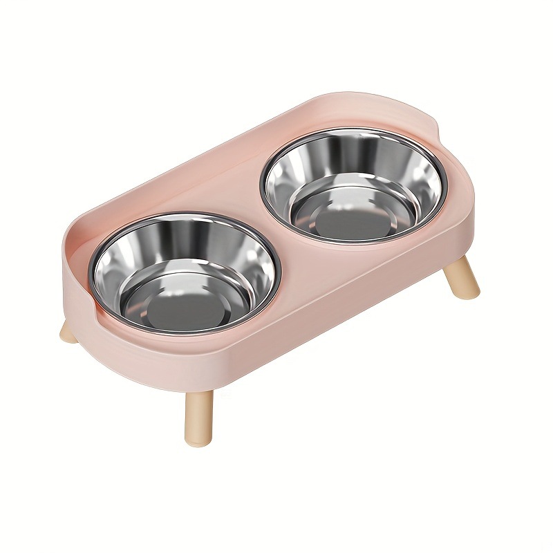 Aliexpress otoño comercio exterior bols alimentadores bols de plástico gatos con valla doble compartimiento