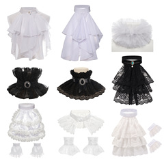 Court-style bow tie, Victoria-style decorated stand collar, Amazon European and American men and women false collars
