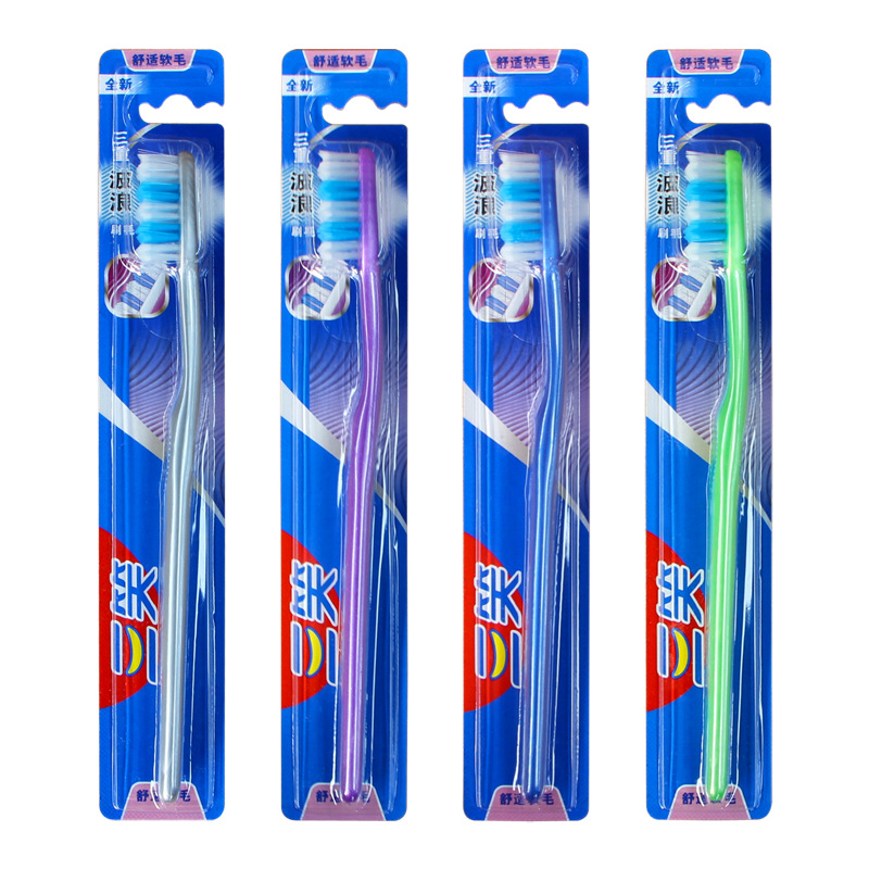 Sanxiao cepillo de dientes de cabello suave para adultos, 30 pcs. limpieza doméstica, protección de encías, envío gratuito independiente.