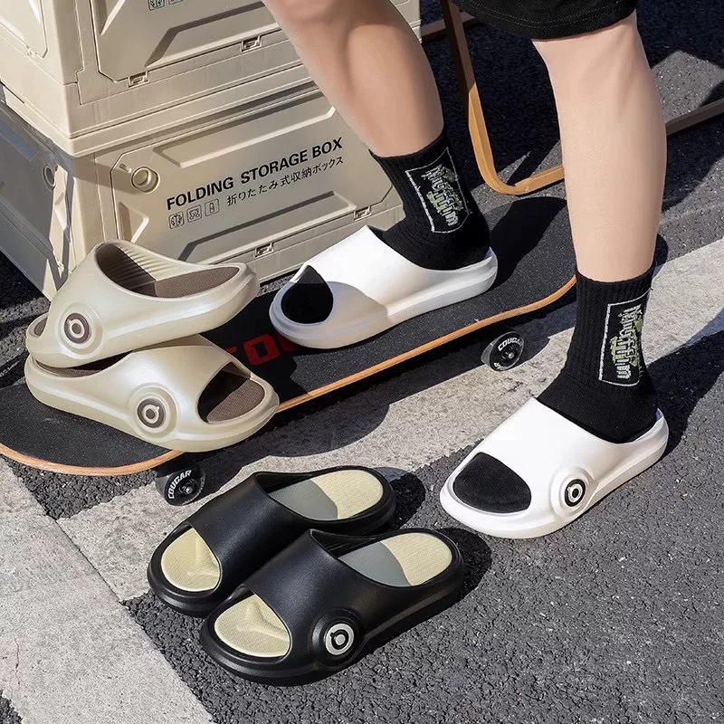 Deodorant Slippers for Men for Outdoor Wear 2025 Indoor Home Thick-Soled Anti-Slip Outdoor Sports Sandals for Men, Anti-Slip and Wear-Resistant