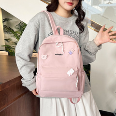新款韓版簡約學生書包防盜抗震學院風雙肩包電腦背包批發LOGO