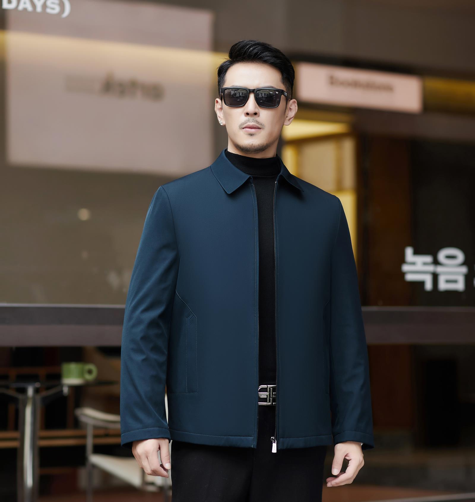 파란색