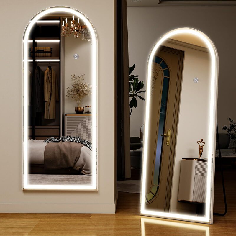 Amazon Rechargeable Plug-In Smart Led Floor Mirror, Full-Length Mirror, Wall-Mounted Fitting Mirror