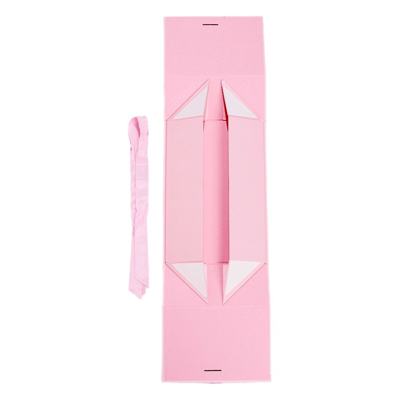 Cables de cinta simple caja plegable doble puerta blanco color sólido atmósfera cosmética regalo regalo embalaje caja de regalo al por mayor
