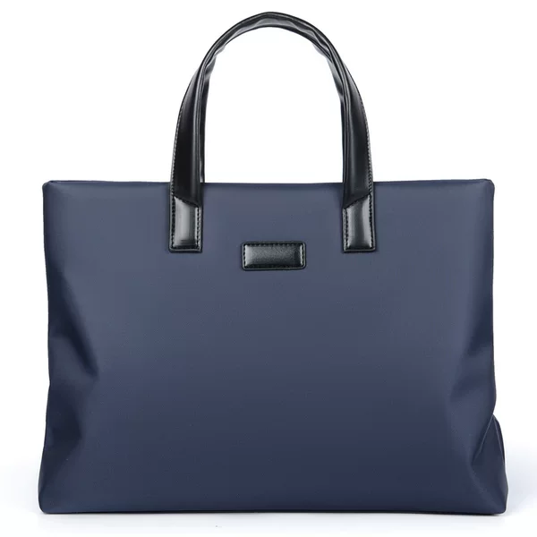 Men's Laptop Bag with Logo Printing, Business Oxford Cloth Handbag, Corporate Conference Bag 14inch