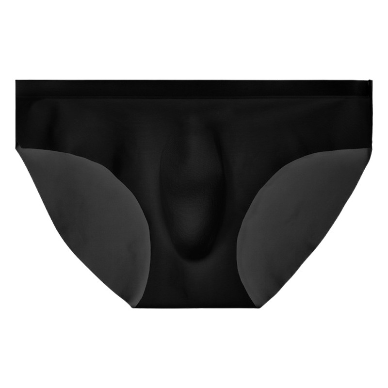 Ropa interior masculina de Catman Calzoncillos sin costuras de seda de hielo pantalones cortos transpirables de secado rápido transparentes calzoncillos de hombre sexy ultrafino