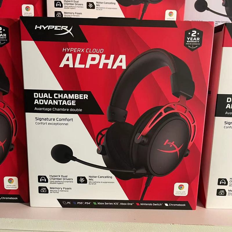 HYPERX Cloudアルファ極度未知アルファヘッドセット有線ゲームヘッドセットマイクヘッドセット|undefined