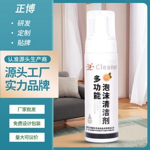 Chengdu Zhengbo factory direct supply multifunctional foam cleaner home car fabric textile leather wash-free