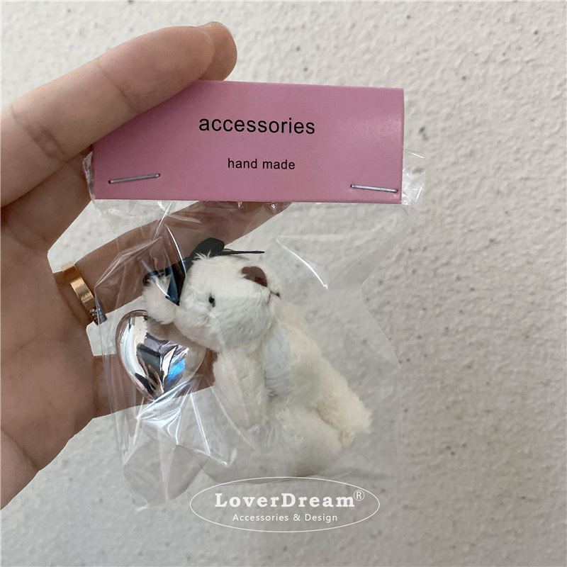 Colgante de amor de oso beige_1