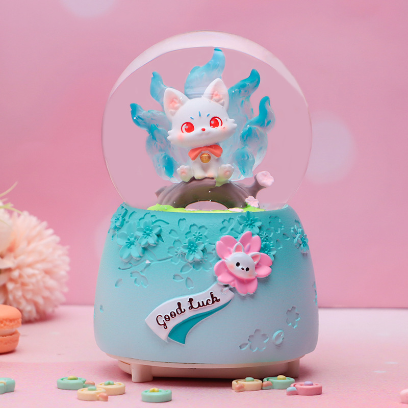 2533 Auspicious Spirit Fox B Style Blue