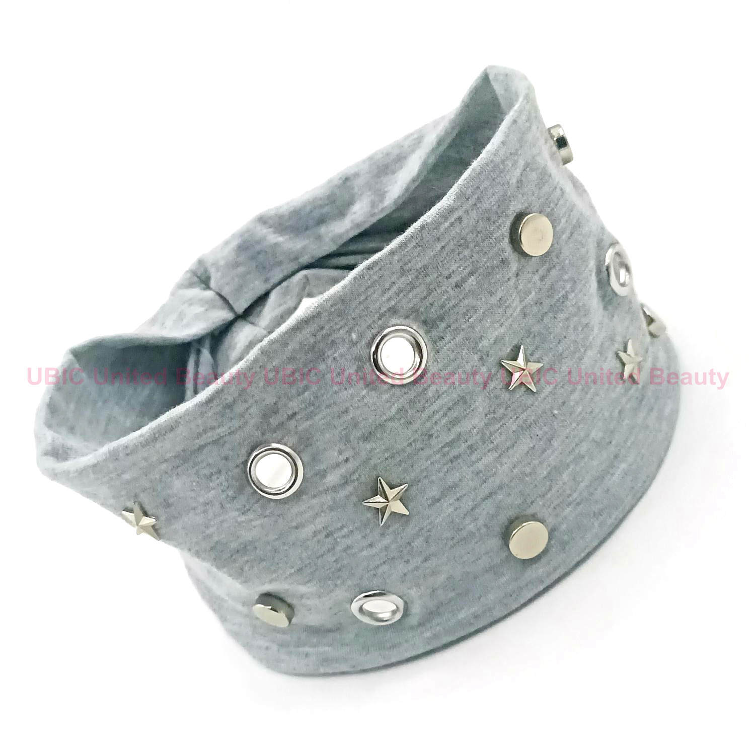 HW250604-45x8cm朋克风圆气眼五角星平面钉混搭弹