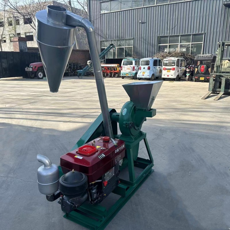 麦麸饲料粉碎机 玉米秸秆稻草粉糠机植物根茎花果打粉设备