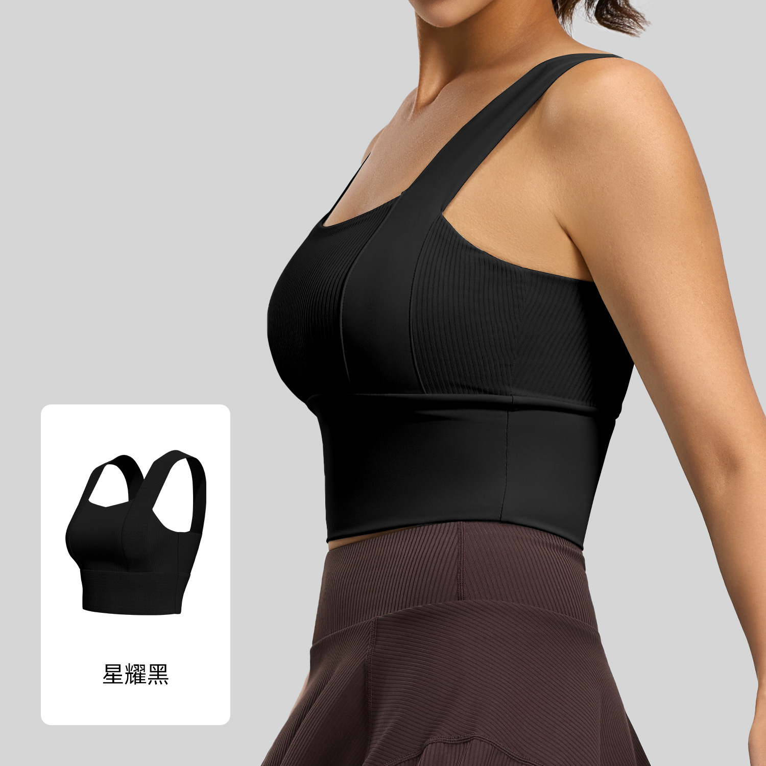 Nuevo sujetador deportivo transfronterizo de Juyitang con un hermoso diseño en la espalda, a prueba de golpes, con efecto push-up, moldeador, con almohadillas fijas, sujetador deportivo para mujer.