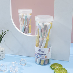 10-packs pastel-colored smiling soft bristle toothbrush bucket small head ultra-fine ultra-soft wholesale manufacturer