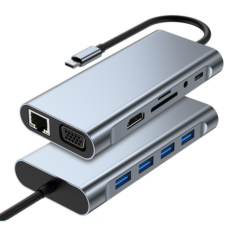 クロスボーダー Type-C ハブ コンピュータ拡張ドック 4K HD PD 高速充電 USB-C 変換ハブ 6 イン 1|undefined