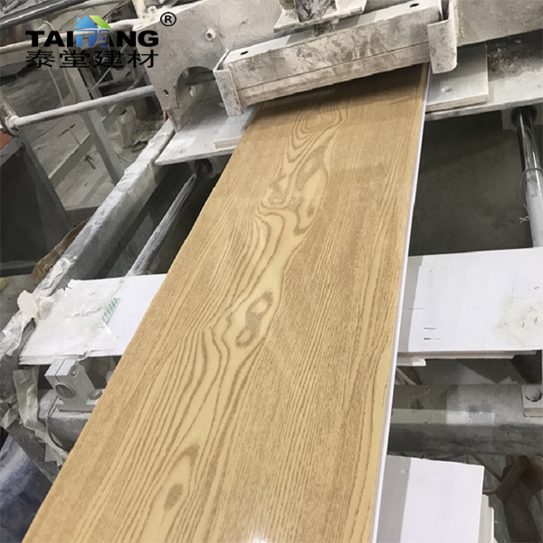 PVC fuelle ancho 20cm laminado placa cóncava interior tablero de decoración de interiores pvc panel de exportación de comercio exterior