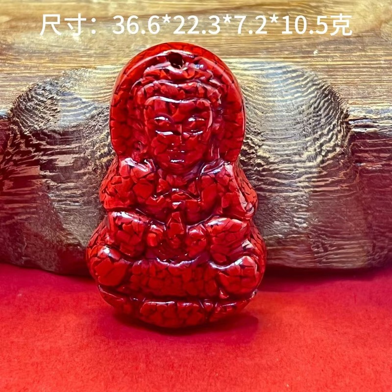 辰砂結晶大粒ゴールドバッジ仏陀平和バックルアクセサリー卸売|undefined