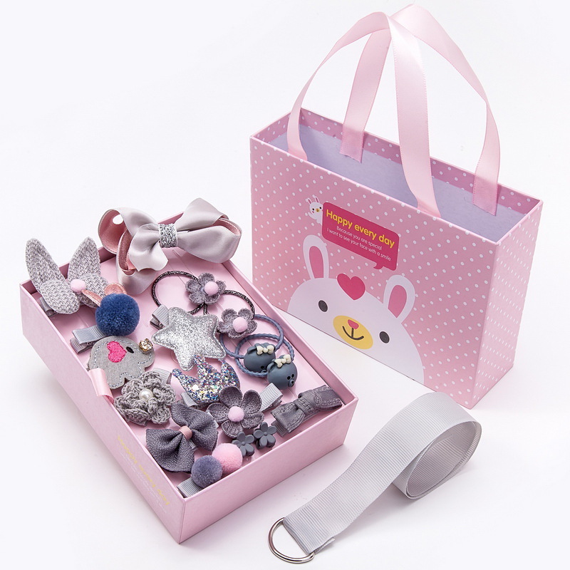 Juegos de cabello para niños corona clip de cabello para niñas princesa cabello para niñas cabello para bebés anillo de cabello para bebés caja de clip de cabello