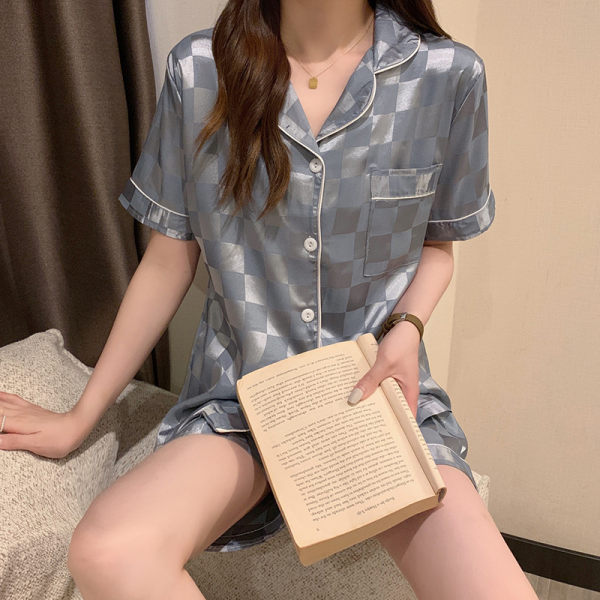 그레이 블루 자카드 확인
