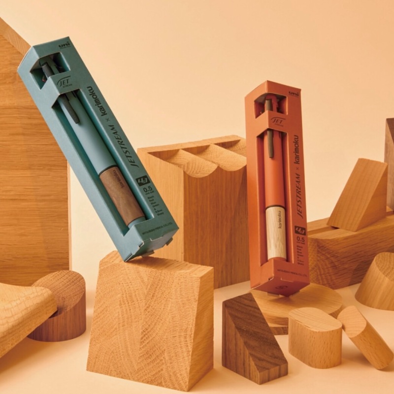 Japan's Uni Mitsubishi Limited Joint Karimoku Wooden Handle Msxe5Kf Multi-Color Ballpoint Pen Medium Oil Multi-Function Pen