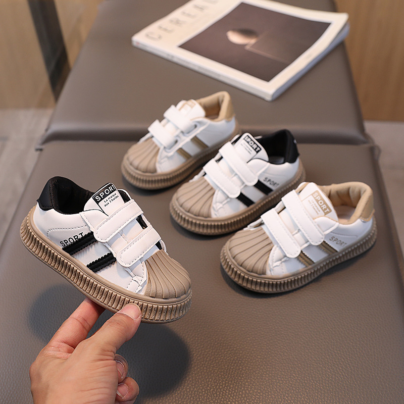 Chaussures de sport décontractées pour garçons et filles, chaussures pour enfants à tête de coquille, chaussures pour bébés, nouvelle collection automne 2023_voghion.com