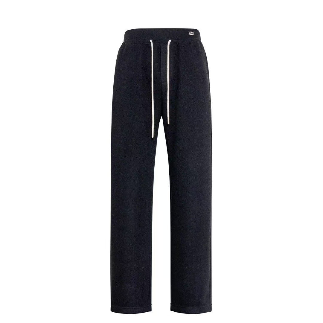 新款潮男冬季高级感个性轻奢垂感休闲裤慵懒风痞帅运动简约直筒裤