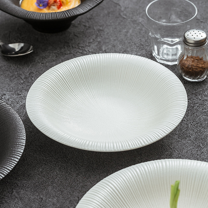 Western-style home-use light luxury ceramic steak plate