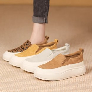 Vintage Loafers Women's 2024 New Single-layer Shoes Summer Lazy Slip-on Casual Shoes Work Shoes White Shoes