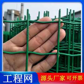 公路防护网片卷公园绿化防护围栏小区栅栏工地蓝色绿色镀塑钢丝网
