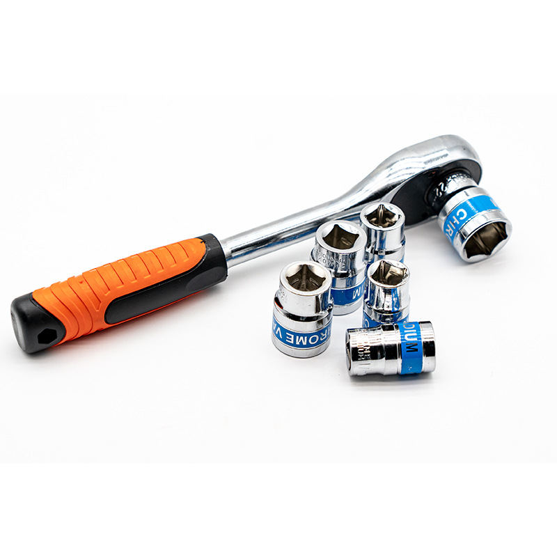 24-pieza Barra de flexión herramientas de reparación de automóviles traje profesional llave de trinquete de enchufe rápido Grande, mediano y pequeño conjunto de herramientas de vuelo