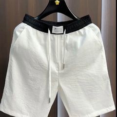 夏の新しいカジュアルリネン速乾性ショーツ無地ファッショナブルで多用途なメンズショーツカジュアルパンツメンズショーツ