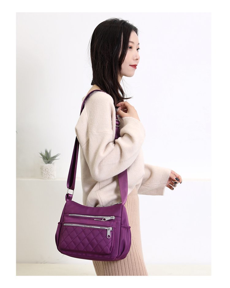 New casual single-shoulder crossbody bag, Oxford fabric bag, simple and fashionable European and American women's bag, cross-border one-piece delivery worldwide undefined