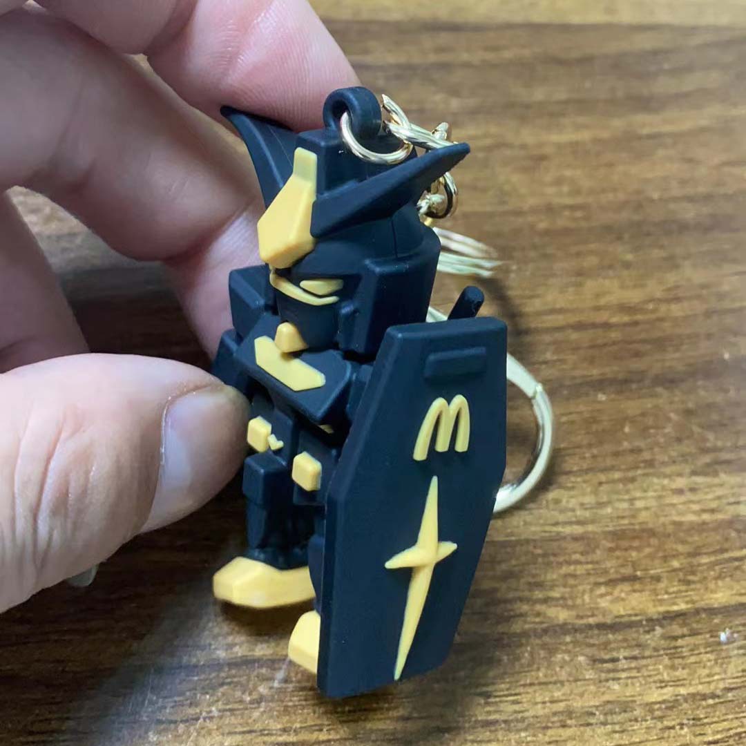 【 Original Authentic 】 McDonald's Co branded Gundam Angus Gundam Ancestor Model Handmade Platform Storage Scene